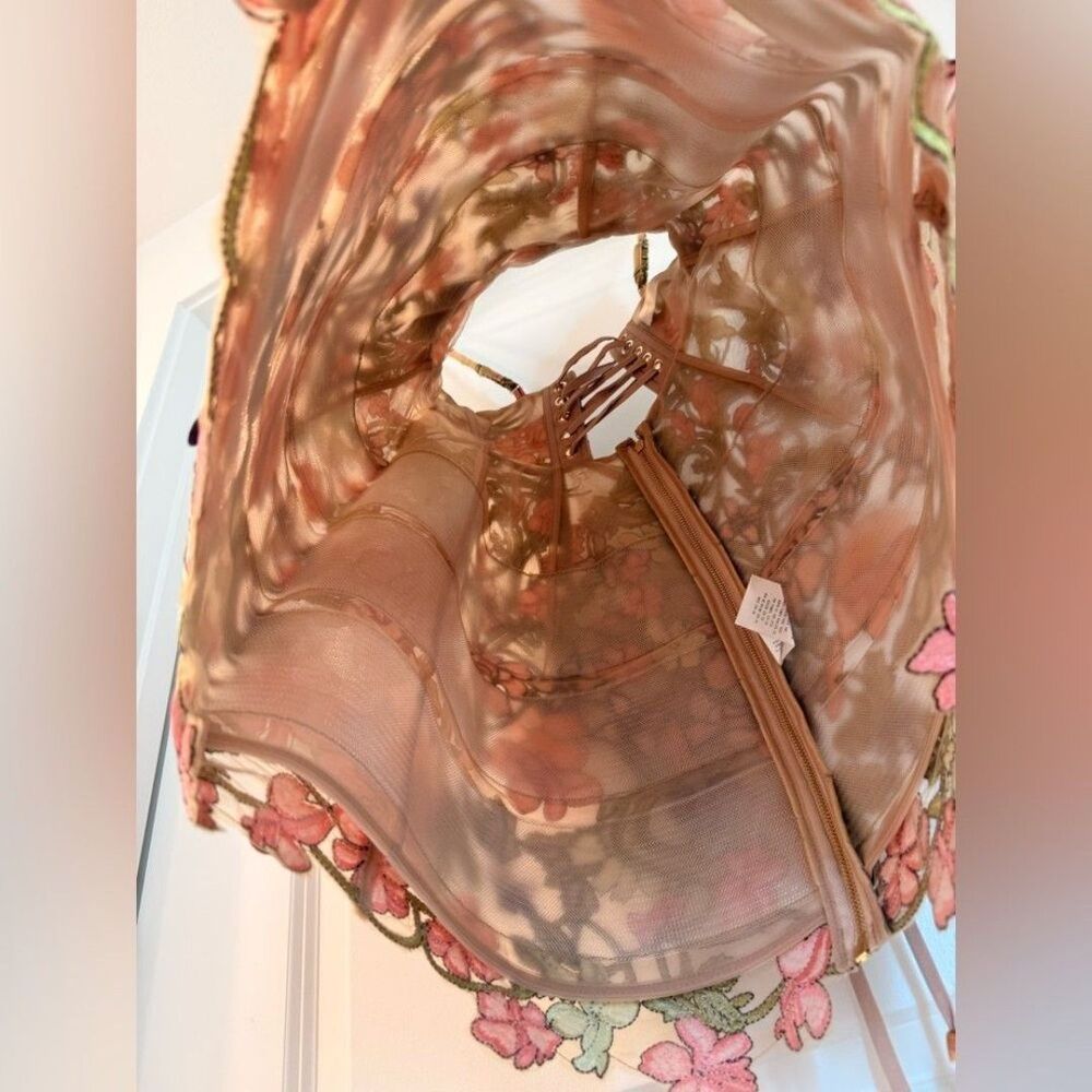 NEW BRONX AND BANCO Iris Floral Aria Pink Purple Multi Mini Dress - Picture 9 of 12